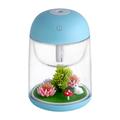 Ovzne Micro Landscape Humidifiers Mini Humidifier Small Humidifier Cute humidifier Car Humidifiers Air Humidifier Cool Mist Humidifiers For Bedroom Kids Office Desk Humidifier Blue