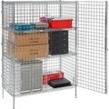 Nexel Poly-Z-Brite Security Shelving Unit 2 Quick Adjust Shelves 36 W x 18 D x 66 H
