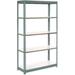 Global Industrial Heavy Duty Tan Shelving 36 Wx18 Dx84 H With 5 Shelves Laminate Deck Gray