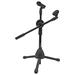 5 Core Tripod Mic Stand Short Adjustable Microphone Stands Holder Floor w Boom Arm MS DBL S, Steel in Black | 4 H x 4 W x 17 D in | Wayfair