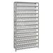 Quantum Storage 1275-100CL Clear View Shelf and Bin Unit 144 Shelf Bins