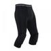 Mens Gym Basketball Pants with Knee Pad Leggings 3/4 Tights Compression Pants Knee Protection Sports Protector Gear