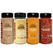 Himalayan Chef (Turmeric Powder Pepper Garlic Salt Powder & Red Crushed Pepper) Plastic in Black | 6 H x 2 W x 2 D in | Wayfair HC-GF04