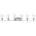 Lighting Lumens 6 - Light Vanity Light, Glass in Gray | Wayfair ASHITAIL