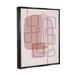 Stupell Industries Neutral Hues Abstract Shapes by Urban Epiphany Graphic Art Canvas in Pink | 13 H x 19 W x 1.7 D in | Wayfair aw-475_ffb_16x20