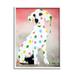 Stupell Industries Street Style Dalmatian Dog Pattern Framed On by Juan Sly Graphic Art in Brown/Red/White | 14 H x 11 W x 1.5 D in | Wayfair