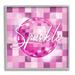 Stupell Industries Sparkle Pink Disco Ball Pattern On Wood by Martina Pavlova Graphic Art Wood in Brown/Pink | 17 H x 17 W x 1.5 D in | Wayfair