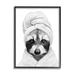 Stupell Industries Funny Raccoon Bathrobe Towel On Wood by Annalisa Latella Graphic Art Wood in Brown/Gray | 11 H x 14 W x 1.5 D in | Wayfair