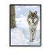 Stupell Industries Wild Wolf Winter Snow Photography Framed On by Carrie Ann Grippo-Pike Photograph in Brown/White | Wayfair au-937_fr_16x20