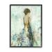 Stupell Industries Abstract Woman Floral Dress Framed On Wood by Lisa Ridgers Painting Wood in Blue/Brown/Green | 20 H x 16 W x 1.5 D in | Wayfair