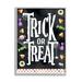 Stupell Industries Trick Or Treat Halloween Candy Framed On Wood by ND Art Graphic Art Wood in Black/Brown | 30 H x 24 W x 1.5 D in | Wayfair