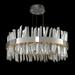 Allegri by Kalco Lighting Glacier 1 - Light Unique/Statement Drum Pendant w/ Crystal Metal in Black | 16" H x 32" W x 32" D | Wayfair 030255-052