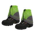 1 Pair Gaiters Lightweight Waterproof Ankle Gaiters Shoes Cover for Hiking Walking Backpacking Hunting Climbing (Green and Grey)