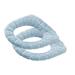 Winter Warm Non-slip Thick Toilet Seat Cushion Toilet Seat Cover for Home Use (Nordic Sky-blue)