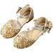NIUREDLTD Children s Girls Dress Shoes Princess Sandals Summer Baotou Flat Leather Shoes Dance Shoes Size 29