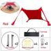 Family Beach Tent Sun Shade Tent with Poles Sandbag Sun Shelter Canopy UV 50+ for Family Beach Camping Fishing Backyard Picnics