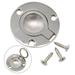 YLLSF 51mm Stainless Steel 316 Marine Boat Deck Hatch Flush Pull Lift Handle Ring Door