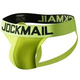 MIZOK Mens Jockstrap Sexy Underwear Athletic Supporter Adult & Youth Yellow XL-2Pc