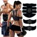 Ab Machine Muscle Stimulator Abdominal Toning Belt Workout Portable Ab Stimulator Home Office Fitness Workout Equipment Gray