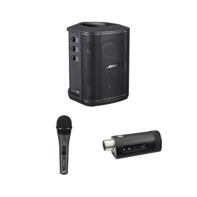 Bose S1 Pro+ Wireless PA System Kit with Sennheiser Handheld Mic and Mic Transmi 869583-1110