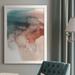 Ivy Bronx Borgman Red Ochre Abstract III Framed On Canvas Painting Canvas, Solid Wood in Blue/Gray/Red | 43.5 H x 31.5 W x 1 D in | Wayfair