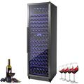 Zstar 27" width 187 Bottle Dual Zone Free-standing Wine Refrigerator, Glass in White | 77 H x 27 W x 23 D in | Wayfair LZNL-0XX0HIO