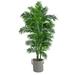 6â€™ Curvy Parlor Artificial Palm Tree in Handmade Black and White Natural Jute and Cotton Planter