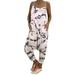 Baycosin Jumpsuits for Women Summer Print Camouflage Loose Rompers V-neck Herem Pants Sport Slacks