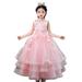 Flower Girls Pageant Dresses for Wedding Pearl Mesh Puffy Dress Kids First Communion Prom Ball Gown