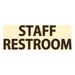 Basic Staff Restroom (Ivory/Dark Brown) - Medium