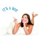 Family It s a Boy Cute Signs Wall Decal Decoration Its a Boy Sign Cute Typography Lasts Years and Easily Removable - Size: 15 In(W) x 30 In(H)