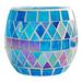 Mosaic Glass Candle Stand Decorative Mosaic Glass Candlestick Glass Candle Holder