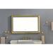 Sumdeal Mirror Vanity Mirror 48 X30 Rectangular Aluminum Framed Anti-Fog LED Lighted Wall Bathroom Vanity Mirror with Lights Gold