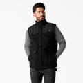 Dickies Men's Flex Duck Canvas Insulated Vest - Black Size 2Xl (TE702)