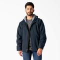 Dickies Men's Duck Canvas High Pile Fleece Lined Jacket - Rinsed Dark Navy Size Lt (TJ360)