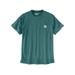 Carhartt Men's Force Relaxed Fit Midweight Short Sleeve Pocket T-Shirt, Sea Pine SKU - 901108