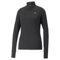 Sweatshirt PUMA "Run Favourite Lauftop mit Viertelreißverschluss Damen" Gr. 3XL, schwarz (black) Damen Sweatshirts