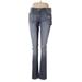 DL1961 Jeans - Mid/Reg Rise Boot Cut Boot Cut: Gray Bottoms - Women's Size 29 - Distressed Wash