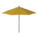 Arlmont & Co. Nivaeh 9' Market Sunbrella Umbrella, Wood in Yellow | 97.5 H x 108 W x 108 D in | Wayfair 65852F965B6C430F8F4FF3D99A9A503B