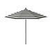 Arlmont & Co. 9-Foot Bronze Commercial Aluminum Market Patio Umbrella w/ Push Lift & Fiberglass Ribs In Sunbrella Metal | Wayfair