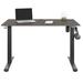 Inbox Zero Jobari Adjustable Height Standing Desk w/ Built in Outlets Wood in Brown/Gray | 47.5 H x 47.2 W x 26.4 D in | Wayfair