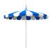 Arlmont & Co. 8.5-Foot White Pagoda Market Umbrella w/ Fiberglass Ribs & Push Lift In Two-Toned Pacifica Metal | 109.4 H x 102 W x 102 D in | Wayfair