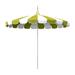 Arlmont & Co. 8.5-Foot White Pagoda Market Umbrella w/ Two-Toned Fabric & Fiberglass Ribs In Sunbrella Metal | 109.4 H x 102 W x 102 D in | Wayfair