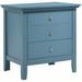 Red Barrel Studio® Lynlee Wood Nightstand Wood in Blue | 26 H x 24 W x 18 D in | Wayfair C1525A91F5814340896F813011D951B2