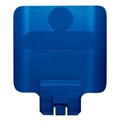 Hinweistafel für Rubbermaid Slim Jim Recycling-Station | HxBxT 36,2x30x4,4cm | Polypropylen | Blau von PROREGAL Image