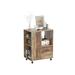Year Color Mobile Wood Office Storage Cabinet with Drawers - Brown