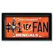 NFL Wall/Desk Analog Clock, #1 Fan with Team Logo - Cincinnati Bengals