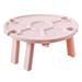 HOMEMAXS Outdoor Wine Table Portable Wine Table Plastic Beverage Table Folding Picnic Table