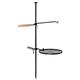 Heavy Duty Swivel Campfire Cooking Grill Grate Over Fire-Pit BBQ Stand Pot Rack