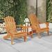 Gecheer Patio Adirondack Chairs 2 pcs Solid Wood Acacia